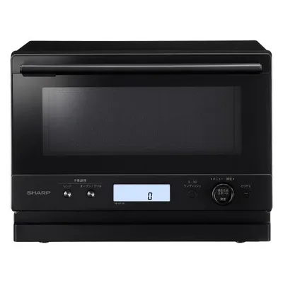 SHARP シャープ オーブンレンジ PLAINLY ブラック 18L 1段調理 ワイドフラット庫内 自動メニュー トースト お菓子作り REWF185 RE-WF186の旧型番 RE-WF185-B