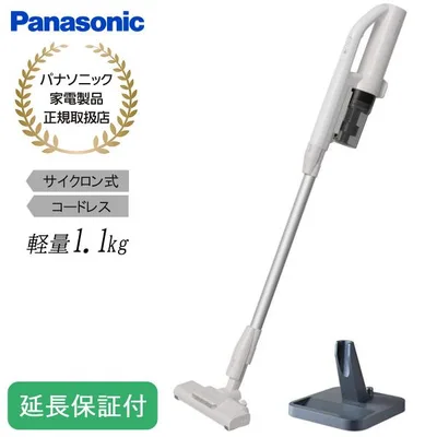 Panasonic 【5年保証付】パナソニック サイクロン式 コードレススティック 掃除機 アイボリー クリーナー MC-SB35K-C