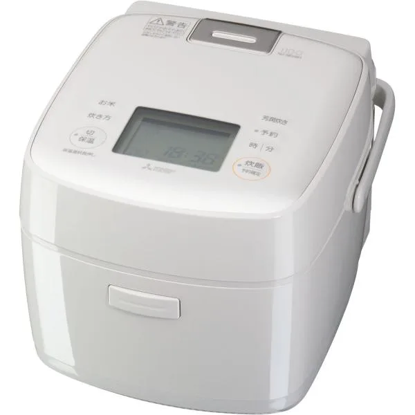 三菱電機 IHジャー炊飯器 3.5合炊き 備長炭 白亜麻 黒曜 うま早 超音波給水 お手入れ簡単 ごはん お米 玄米 NJ-SE06H-W