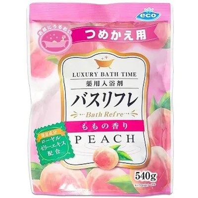 ライオンケミカル バスリフレ 薬用 入浴剤 つめかえ用 桃の香り 540g