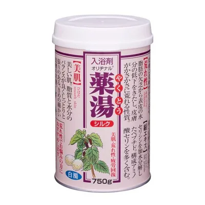 オリヂナル 薬湯 薬用入浴剤 シルク 750g