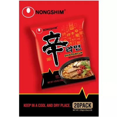 辛ラーメン ケース売り 20袋入 農心 韓国 辛 インスタントラーメン 辛い 激辛 袋麺 【送料無料】