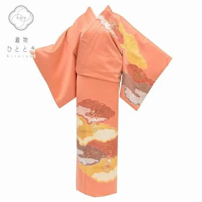 訪問着 中古 着物 リサイクル訪問着 中古 正絹 仕立て上がり リサイクル着物 母 30代 40代 50代 大人 フォーマル 礼装 紋付 pp0114b 着物ひととき