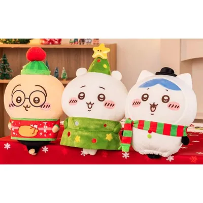 ตุ๊กตา Chikawa Christmas BIG ชุด 3 ตัว กระต่าย Chikawa Hachiware ครบชุดประมาณ รางวัล 30 ซม