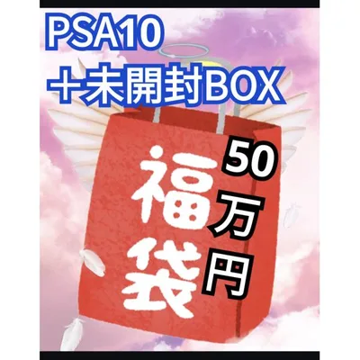 ★50万円★ ポケモンカード福袋 PSA10+未開封BOX入り ポケカ 福袋 オリパ シュリンク付