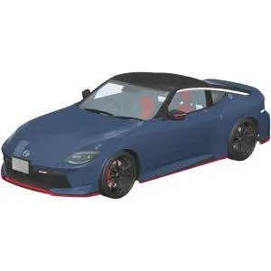 アオシマ 楽プラ スナップカー No. 06-NG RZ34 フェアレディZ NISMO 2024 NISMOステルスグレー 1/24スケール 約215mm 色分け済みプラモデル 爆買