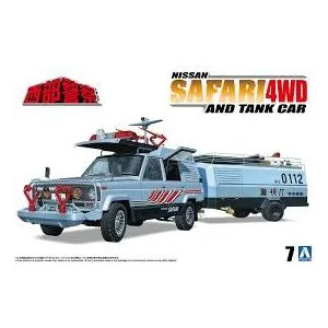 アオシマ 青島文化教材社 西部警察 No.7 サファリ 4WD&タンク車 1/24スケール プラモデル (自動車) 模型 スケールモデル 新製品