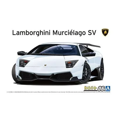 アオシマ ザ・スーパーカー No.6 1/24 '09 ランボルギーニムルシエラゴSV プラモデル 模型 5901 爆買