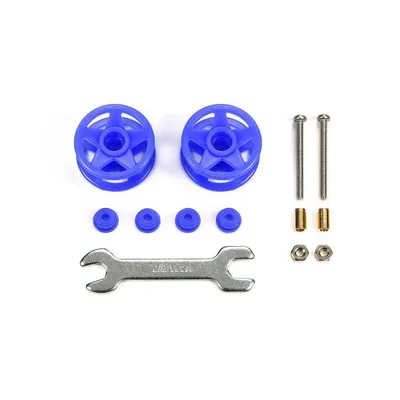 タミヤ ミニ四駆 グレードアップパーツ GP No.532 2段低摩擦プラローラー (19-19mm) ブルー 15532 爆買