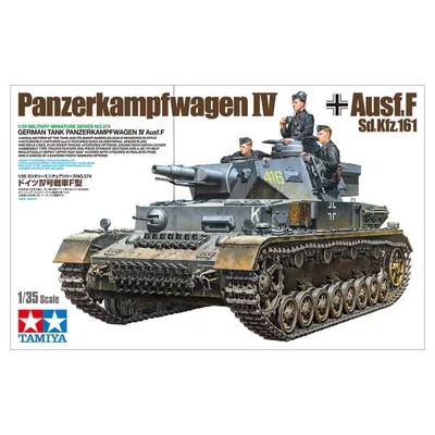 タミヤ 1/35 ミリタリーミニチュアシリーズ No.374 1/35 ドイツIV号戦車F型 プラモデル 35374 爆買