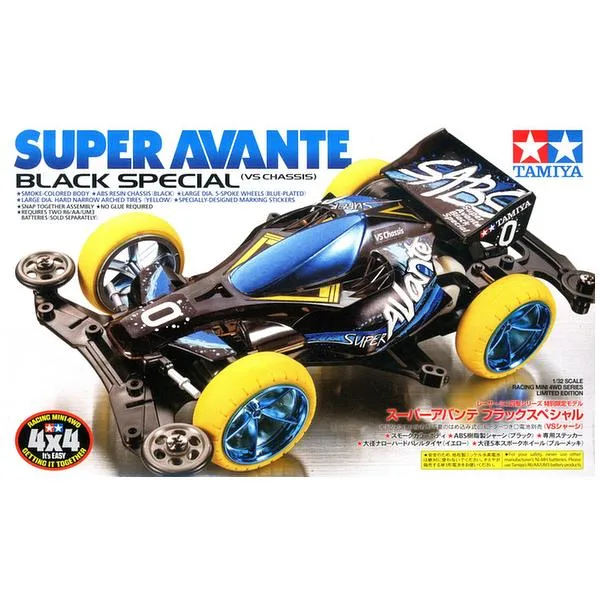 タミヤ 1/32 ミニ四駆特別企画(マシン) スーパーアバンテ ブラックスペシャル (VSシャーシ) 限定 95078 爆買