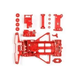 タミヤ ミニ四駆 パーツ 特別企画商品 FM強化シャーシ(レッド) 95243 爆買