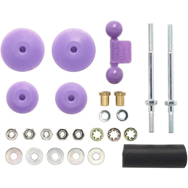 タミヤ ミニ四駆 大径スタビヘッドセット(11mm・15mmパープル) 95518 爆買