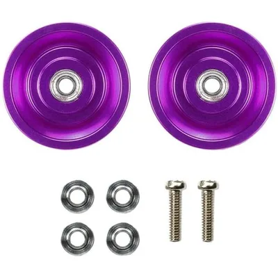 タミヤ ミニ四駆 HG 19mmオールアルミベアリングローラー(テーパータイプ・パープル) 95541 爆買