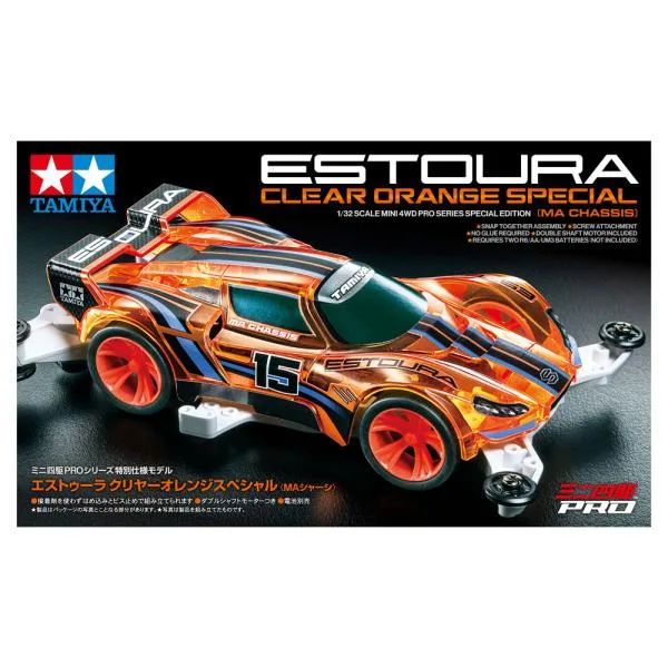 タミヤ ミニ四駆 1/32 ミニ四駆特別企画商品(マシン) エストゥーラ クリヤーオレンジスペシャル(MAシャーシ)タミヤ・イベント会場限定 95691 爆買