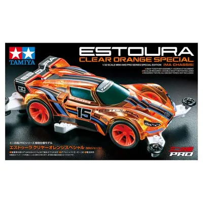 タミヤ ミニ四駆 1/32 ミニ四駆特別企画商品(マシン) エストゥーラ クリヤーオレンジスペシャル(MAシャーシ)タミヤ・イベント会場限定 95691 爆買
