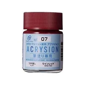 GSIクレオス NF07 クラッシーアンドドレッシー 水性カラー アクリジョン 筆塗り専用 ワインレッド 18ml 模型用塗料 NF07 爆買