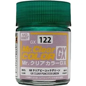 GSIクレオス Mr.クリアカラー GXクリアピーコックグリーン 18ml 模型用塗料 GX122 爆買