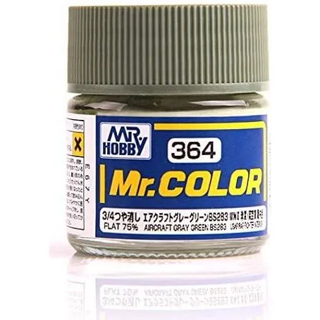 GSIクレオス Mr.カラー (3/4つや消し) エアクラフトグレーグリーン BS283 10ml 模型用塗料 C364 爆買