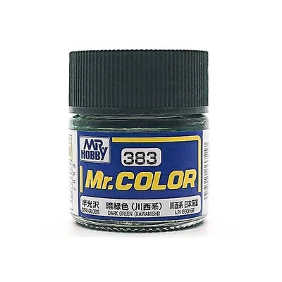 GSIクレオス Mr.カラー (半光沢) 暗緑色(川西系) 10ml 模型用塗料 C383 爆買