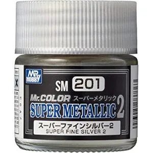 GSIクレオス Mr.スーパーメタリック2 スーパーファインシルバー2 10ml 模型用塗料 SM201 爆買