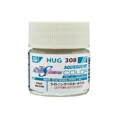 GSI クレオス(GSI Creos) 水性ガンダムカラー ライトニングバスターホワイト 半光沢 10ml 模型用塗料 HUG308 爆買