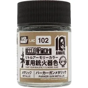 GSI クレオス(GSI Creos) リトルアーモリー 10thアニバーサリーカラー パーカーガンメタリック 18ml 模型用塗料 LAC102 爆買