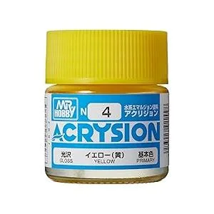 GSIクレオス N4 アクリジョンカラー イエロー (黄) 光沢 10ml 模型用塗料 N4 爆買