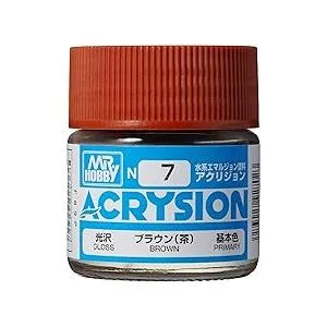 GSI クレオス (GSI Creos) N-7 GSIクレオス アクリジョンカラー ブラウン (茶) 光沢 10ml 模型用塗料 N7 爆買