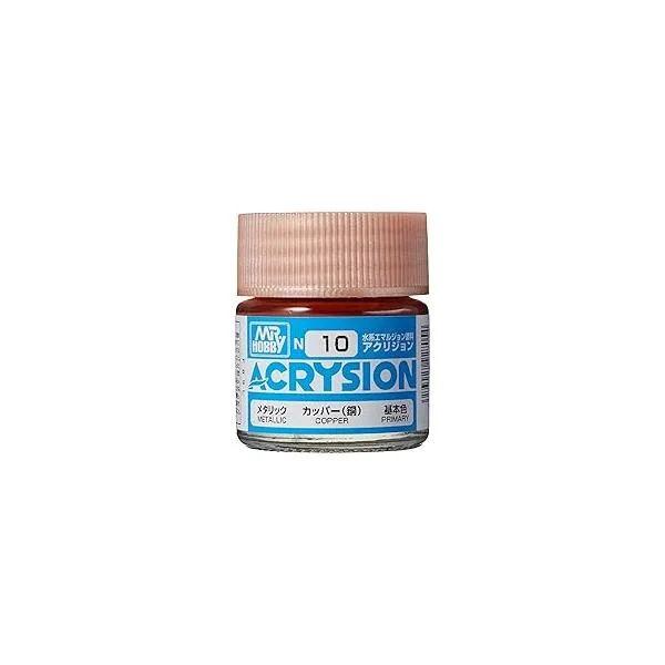 GSIクレオス N-10 アクリジョンカラー カッパー (銅) メタリック 10ml 模型用塗料 N10 爆買