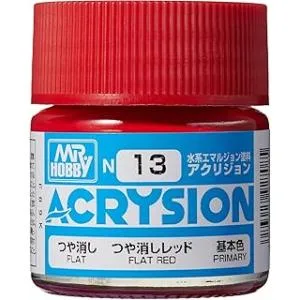 GSI クレオス(GSI Creos) アクリジョンカラー つや消しレッド つや消し 10ml 模型用塗料 N13 爆買