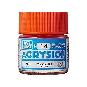 GSIクレオス N14 アクリジョンカラー オレンジ (橙) 光沢 10ml 模型用塗料 N14 爆買
