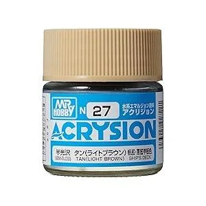 GSIクレオス N-27 アクリジョンカラー タン 半光沢 10ml 模型用塗料 N27 爆買