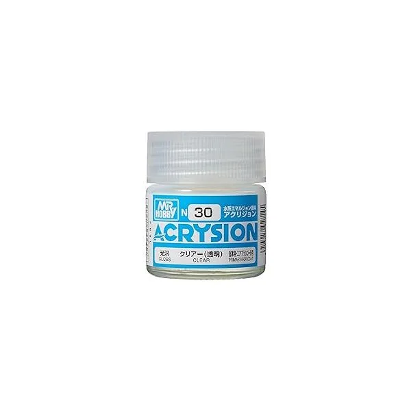GSI クレオス (GSI Creos) N30 GSIクレオス アクリジョンカラー クリアー (透明) 光沢 10ml 模型用塗料 N30 爆買