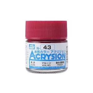 GSIクレオス N43 アクリジョンカラー マルーン 光沢 10ml 模型用塗料 N-43 爆買