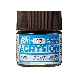 GSI クレオス (GSI Creos) N47 GSIクレオス アクリジョンカラー レッドブラウン つや消し 10ml 模型用塗料 N47 爆買