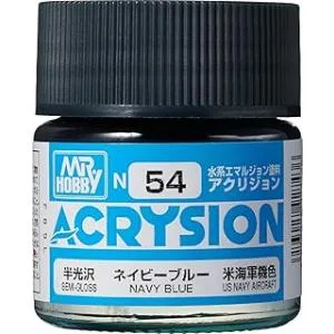 GSIクレオス アクリジョンカラー ネービーブルー 半光沢 10ml 模型用塗料 N54 爆買
