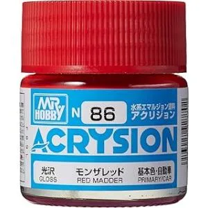 GSI クレオス(GSI Creos) アクリジョンカラー モンザレッド 光沢 10ml 模型用塗料 N86 爆買