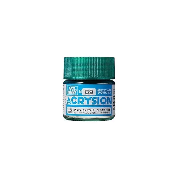 GSIクレオス N89 アクリジョンカラー メタリックグリーン メタリック 10ml 模型用塗料 N89 爆買
