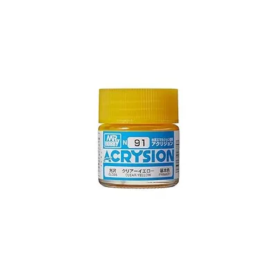 GSI クレオス (GSI Creos) N91 GSIクレオス アクリジョンカラー クリアーイエロー 光沢 10ml 模型用塗料 N91 爆買