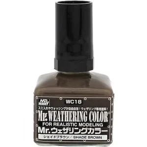 GSIクレオス Mr.ウェザリングカラ− WC18 シェイドブラウン 40ml 模型用塗料 爆買