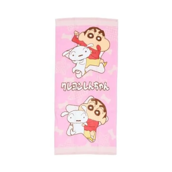 クレヨンしんちゃん ロングタオル しんちゃんとシロ PK グッズ おもちゃ 雑貨 新品 *即納