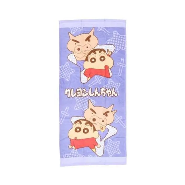 クレヨンしんちゃん ロングタオル しんちゃんとぶりぶりざえもん LPU グッズ おもちゃ 雑貨 新品 *即納