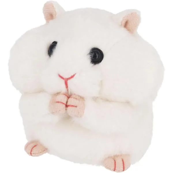 もごもごはむすた~ ほわいとさん W6×D7×H7.5cm ぬいぐるみ MGH03 新品 *即納