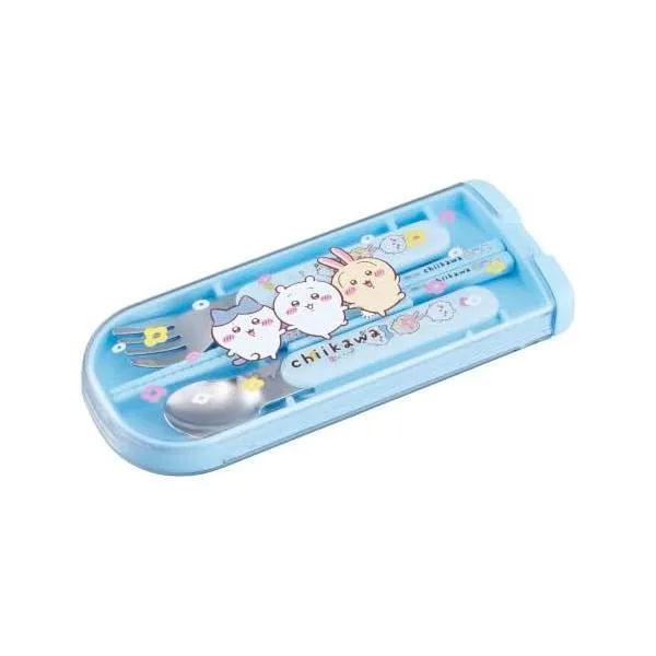 スライド式 トリオセット 16.5cm 箸 スプーン フォーク アニメ ちいかわ 弁当用 CKW26 CT-30 グッズ おもちゃ 雑貨 新品 *即納