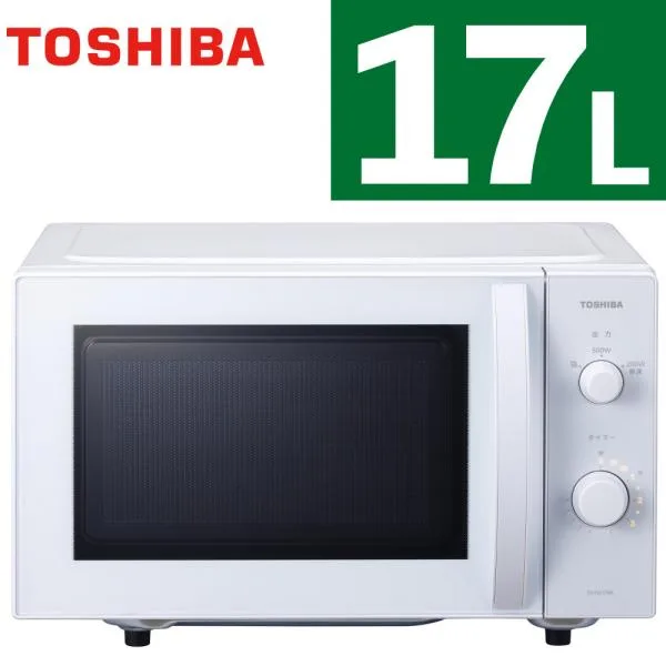 東芝 電子レンジ ER-NS170A(W)セミマットホワイト 単機能 17L フラットテーブル TOSHIBA(ラッピング不可)