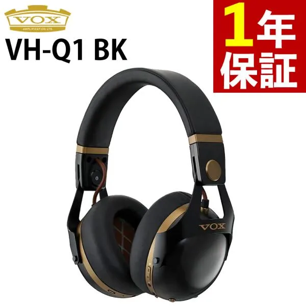 VOX ヴォックス ヘッドホン ノイズキャンセリング モニターヘッドホン ブラック Bluetooth ワイヤレス VH-Q1 BK