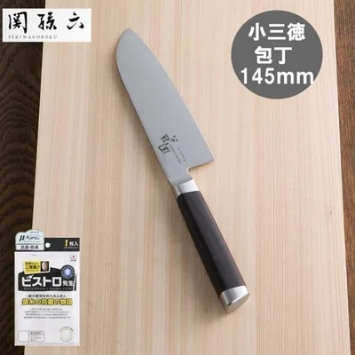 貝印 関孫六 ダマスカス 小三徳包丁 145mm AE5201 包丁 ビストロ先生 ふきん付