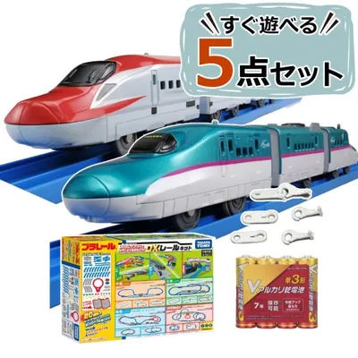 タカラトミー プラレール E5系新幹線&E6系新幹線 連結仕様 レールセット付き (熨斗対応不可)