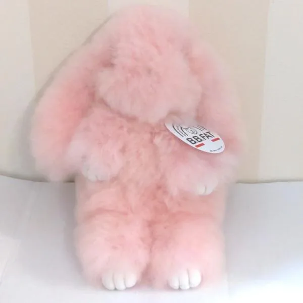 【SALE】B.B.FAT うさぎ 大 ロップイヤー ピンク ぬいぐるみ アルパカウール ペルー ウサギ ふわふわ